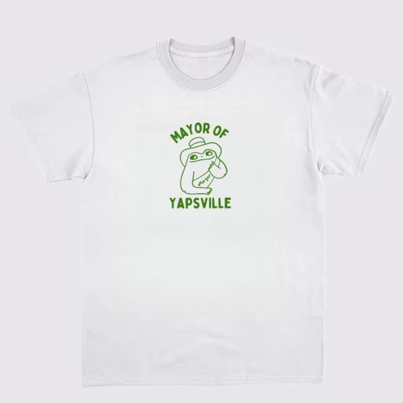 New brand Other - Mayor of Yapville Unisex Cotton Tee, Size M, White
